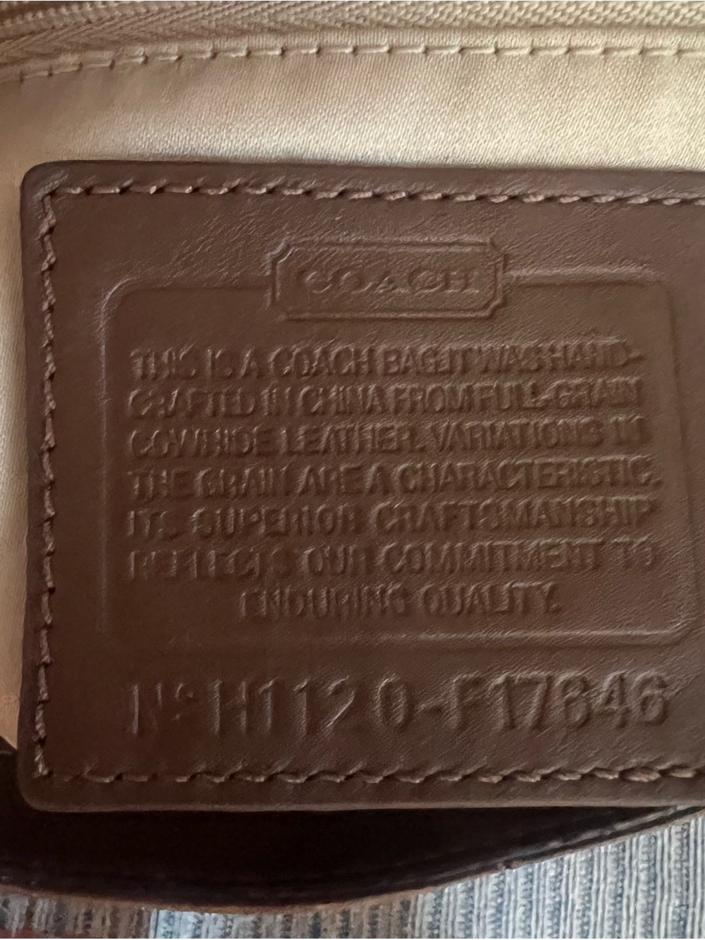 Coach Signature Ashley Shoulder Bag Brown Leather Purse Handbag F17646 - Picture 13 of 14